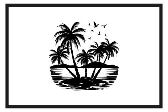 Download Beach Palm Trees Sunset Silhouette - Sun Collection