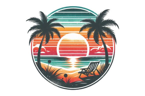 Download Sunset and Palm Trees PNG - Sun Collection