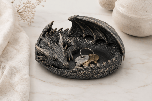 Download Sleeping Dragon Key Bowl - Bowl Collection