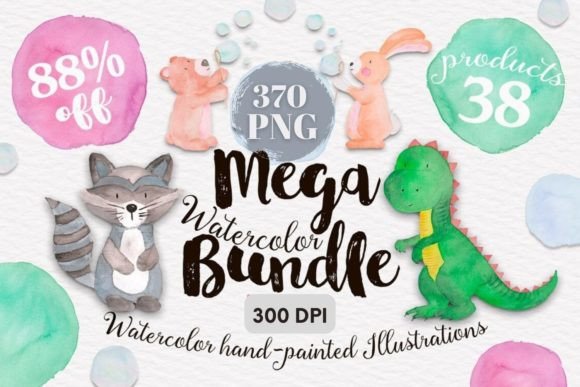 Download Mega Watercolor Bundle - Premium Resources