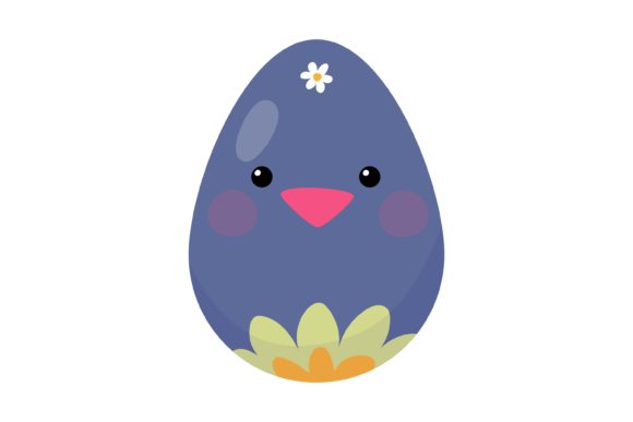 Download Easter Eggs with Cute Flowers Chick - Easter egg Collection