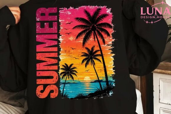 Download Summer Beach Sunset Palm Trees PNG - Sun Collection