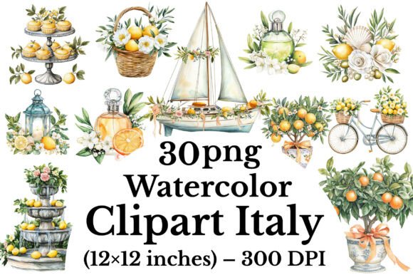 Download Watercolor Clipart Italy - Premium Resources