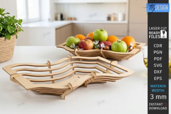 Download Wooden Layered Contour Bowl Laser Cut - Bowl Collection