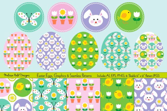 Download Easter Eggs, Graphics, &amp; Seamless Patter - Easter egg Collection