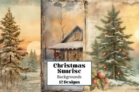 Download 12 Christmas Morning Sunrise Illustratio - Sun Collection