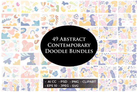 Download 49 Contemporary Doodles Bundles Set - Contemporary Collection